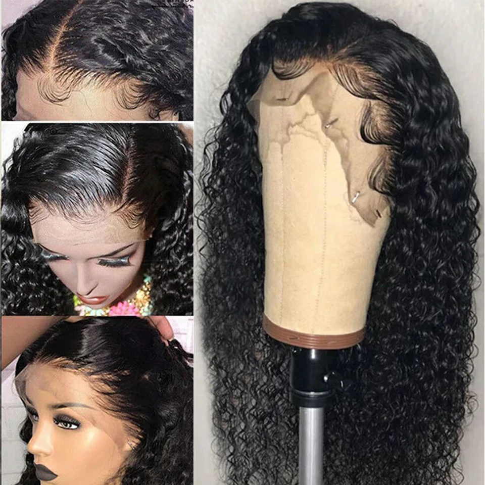 Парик с волнистыми волосами 13x6 человеческие волосы фронтальным кружевом