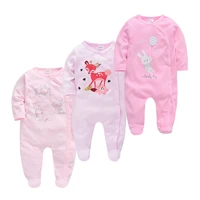 2022 newborn baby girls rompers jumpsuits 3pcs infant boys playsuits onepiece 100cotton long sleeve toddler baby clothing