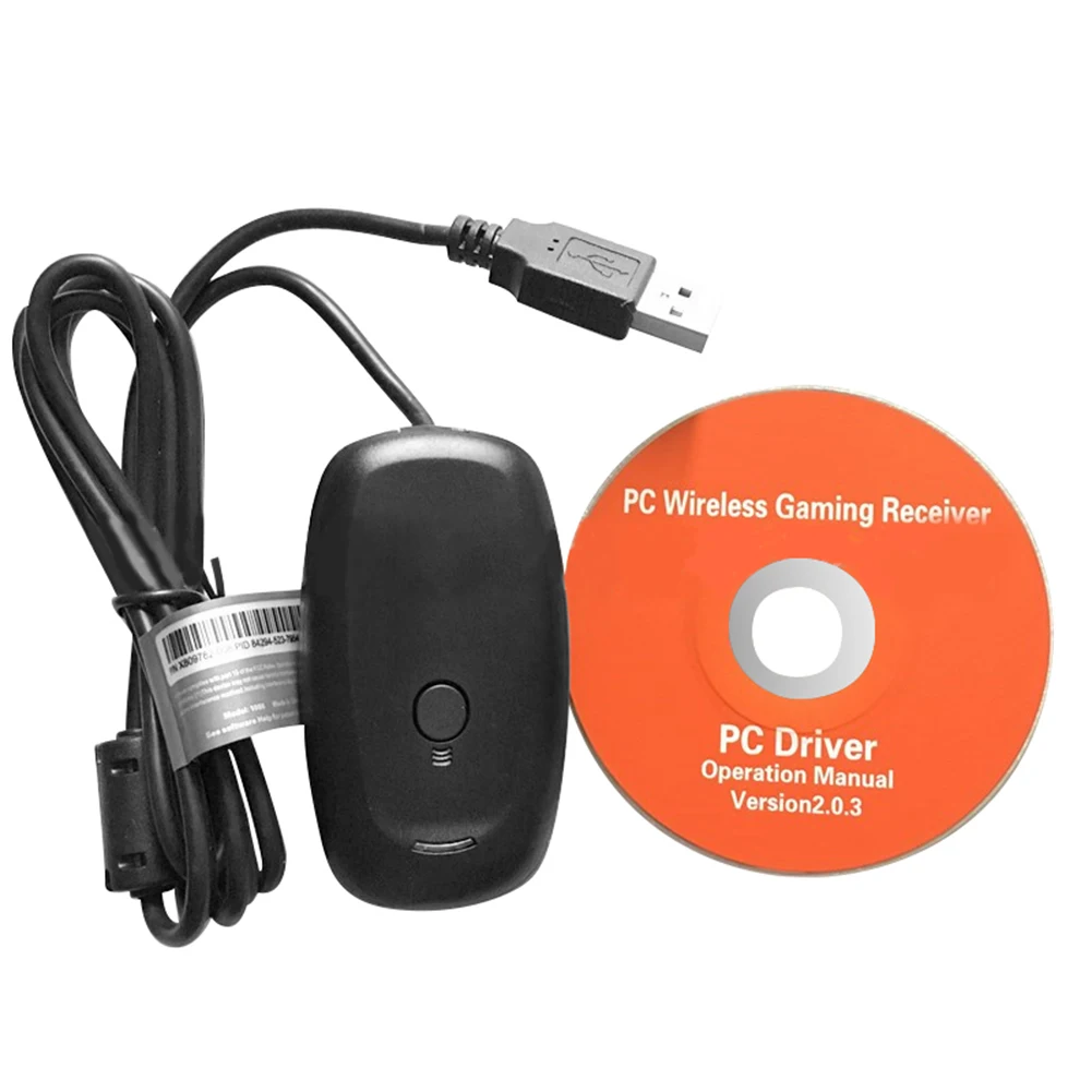 

Wireless Gamepad PC Adapter USB Receiver for Microsoft Xbox 360 Game Console Controller Gaming USB PC Receiver With CD Driver