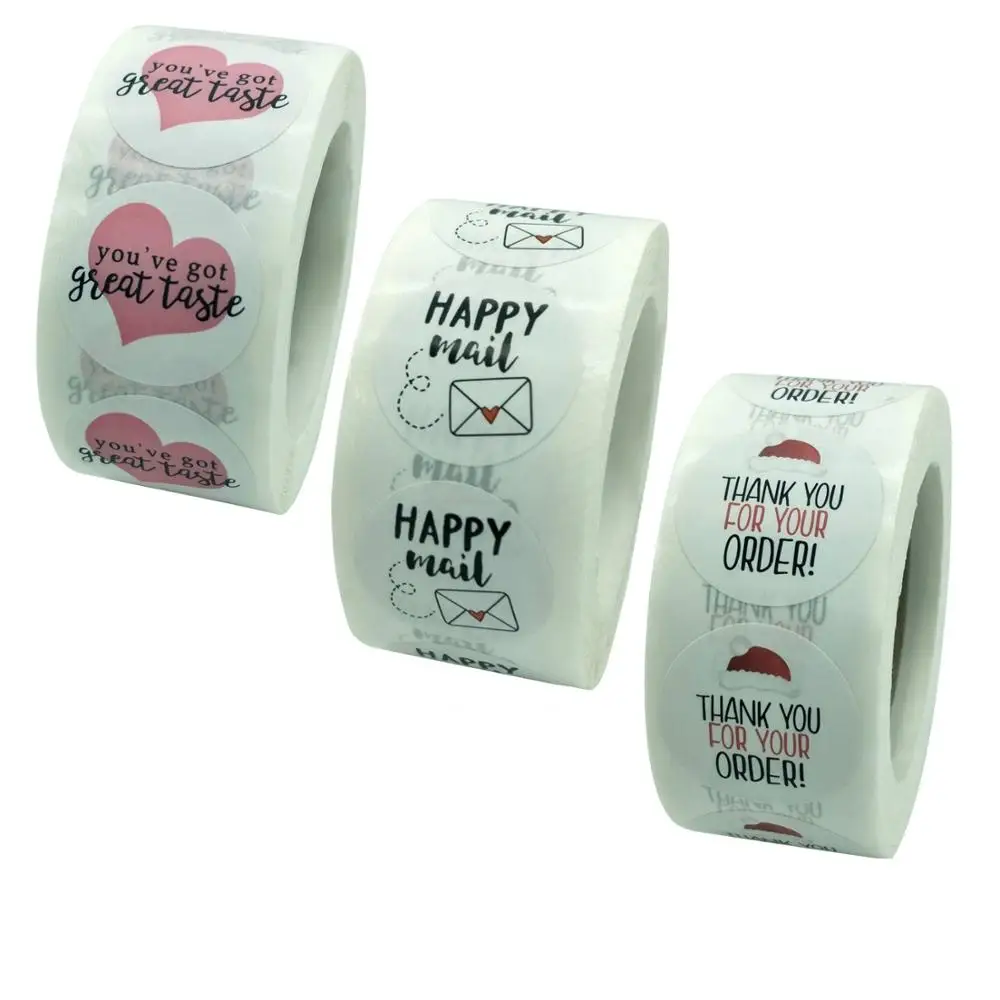 У вас есть отличный вкус стикера s Happy Mail этикетка стикер спасибо за ваш заказ