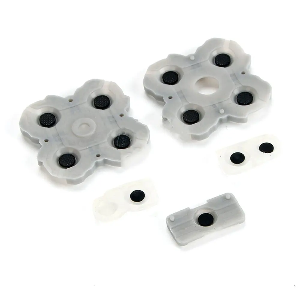 

For Sony Playstation 4 PS4 Controller Conductive Silicone Buttons Rubber Pads for Game Replacement Parts Set