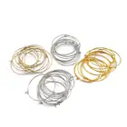 Серебряные кольца для сережек, большие кольца для сережек, проволока для сережек сделай сам, материалы для изготовления ювелирных изделий 50 шт.лот 20 25 30 35 мм