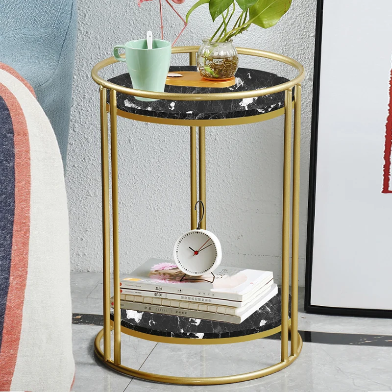 Новый скандинавский мраморный диван угловой маленький круглый столик для