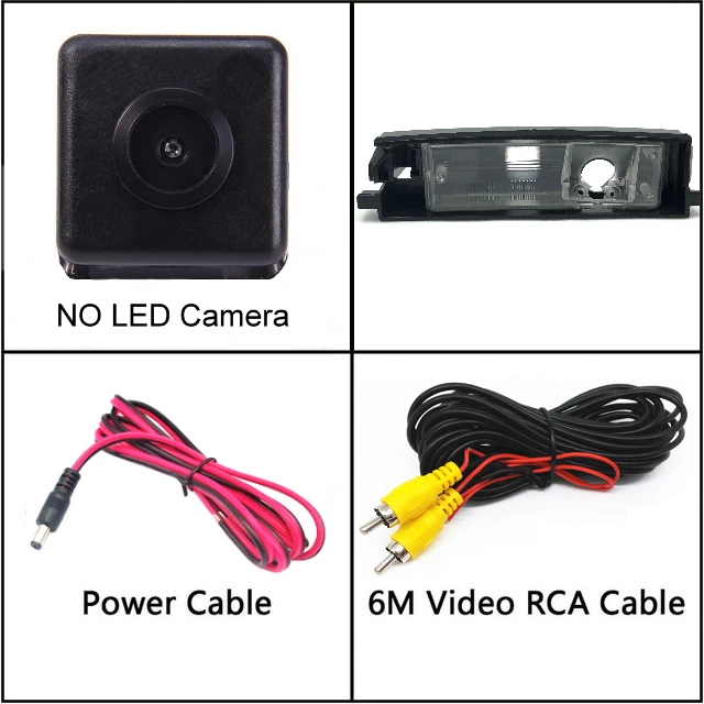 NO LED Для TOYOTA visi Echo Yaris XP10 хэтчбек камера заднего вида ночного видения камера заднего вида Автомобильная камера заднего вида HD CCD широкий угол - Название цвета: NO LED