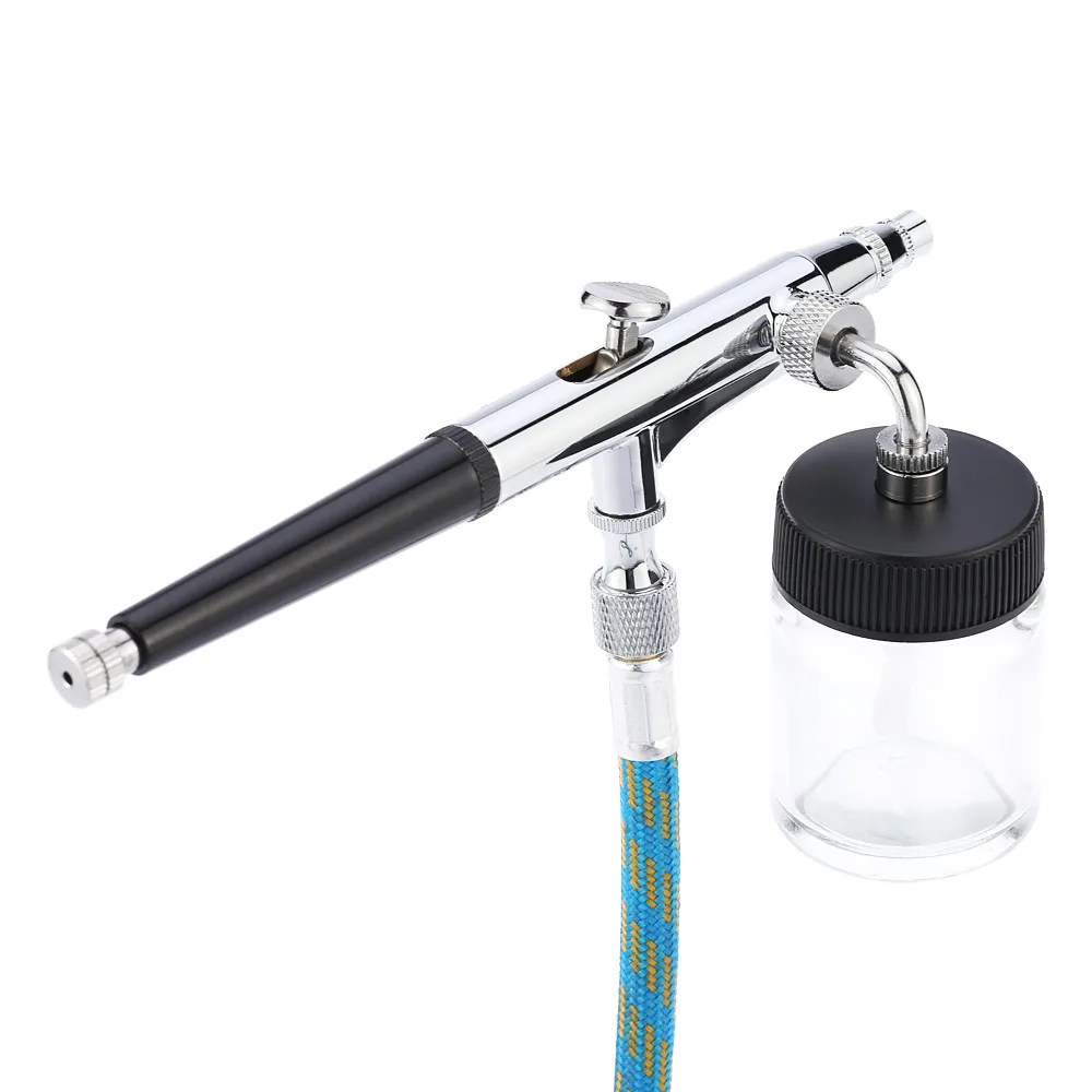 Распылитель краски Nasedal airbrush Пистолет двойного действия со шлангом 3 наконечника