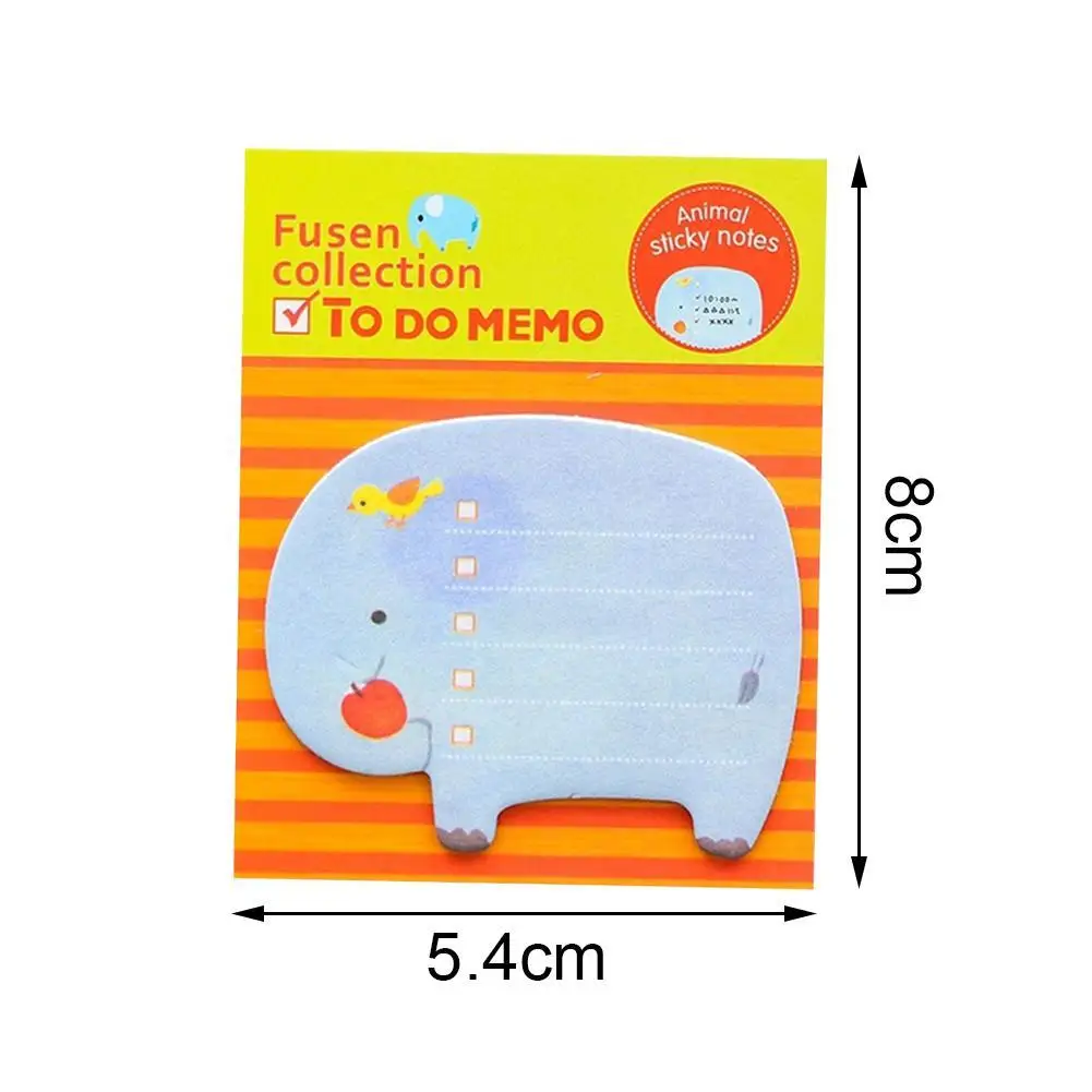 

20 Sheets/book Cute Animal Sticky Notes Learning Office School Note Notes Cartoon Paper Office Stationery Simple M8K8