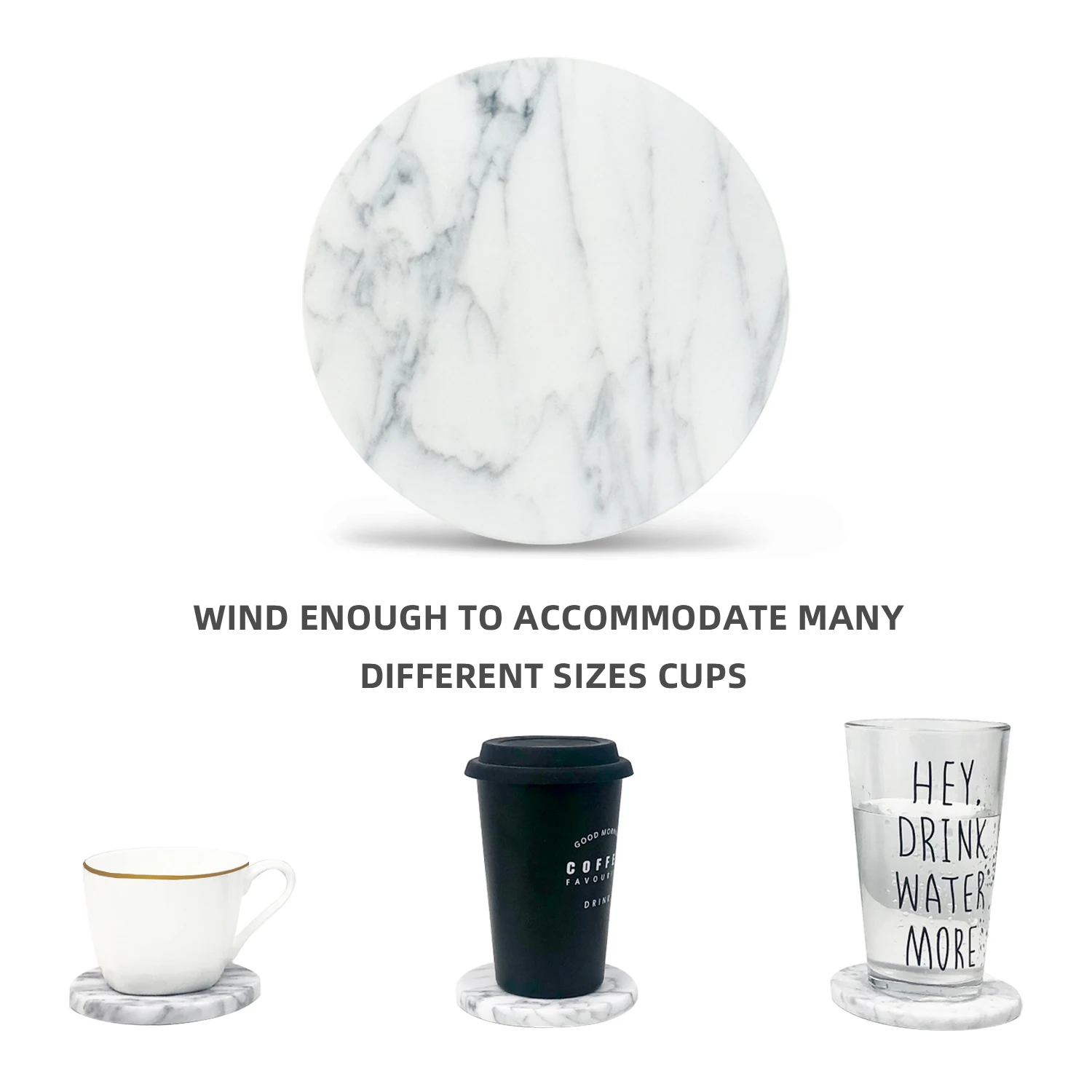 EXCO 6 шт./компл. подставки из натурального мрамора Ins простая изоляционная