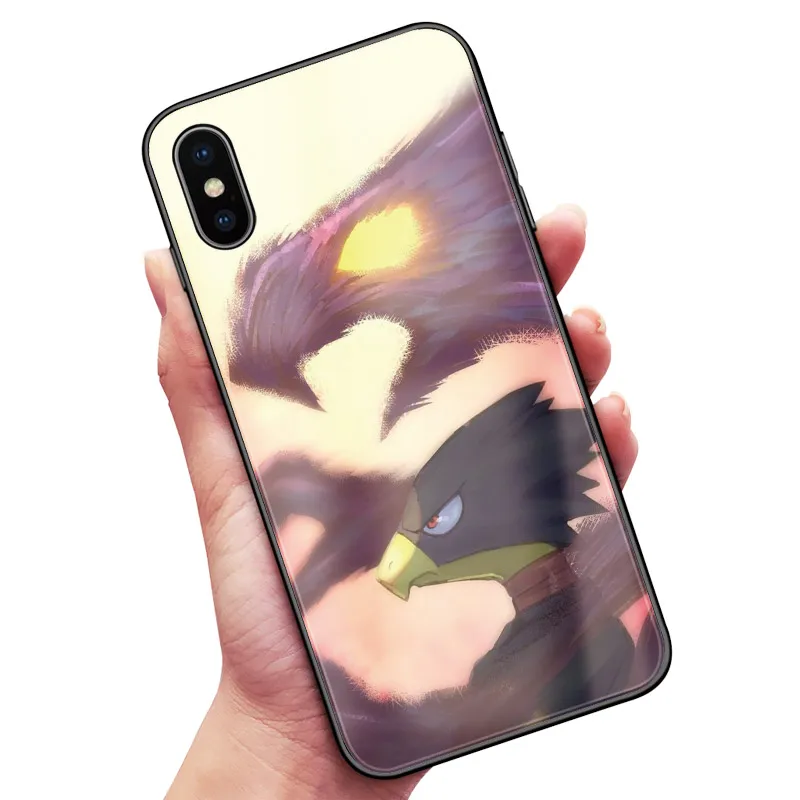 MHAA 4 My Hero Academy аниме закаленное стекло Мягкий ТПУ чехол для телефона чехол для apple iPhone 6 6s 7 8 Plus X XR XS 11 Pro MAX - Цвет: MHAA 4
