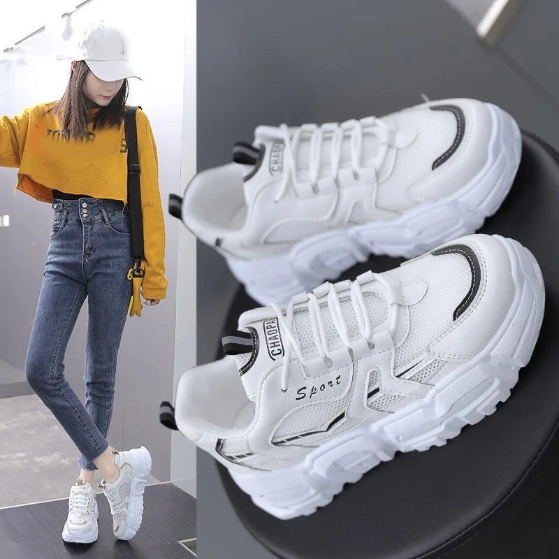 

New Platform Breathable Women Shoes 2021 Summer Casual Sport Shoes Outdoor Comfortable Tennis Sneakers Zapatos De Mujer Baskets