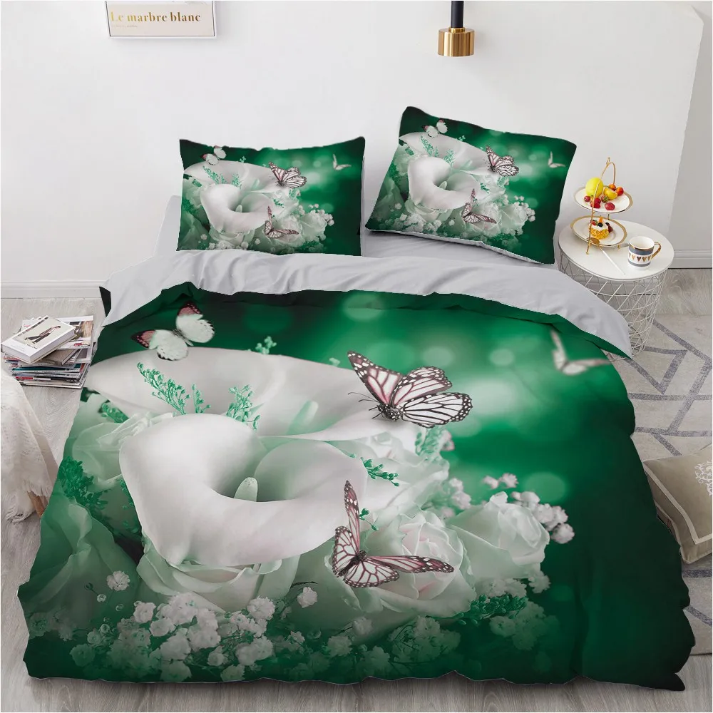 Simple Bedding Sets 3D Marbling Duvet Quilt Cover Set Comforter Bed Linen Pillowcase King Queen Full Double Home Texitle | Дом и сад