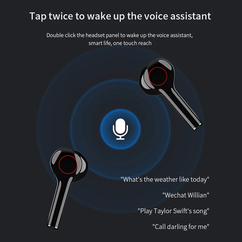 TWS Bluetooth наушники 5 0 истинные беспроводные стерео для Xiaomi iPhone Samsung Handsfree In Ear Phone