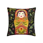 Русская кукла подушка чехол русская кукла Матрешка Полиэстеровая Подушка Чехол На Молнии весенний смешной чехол