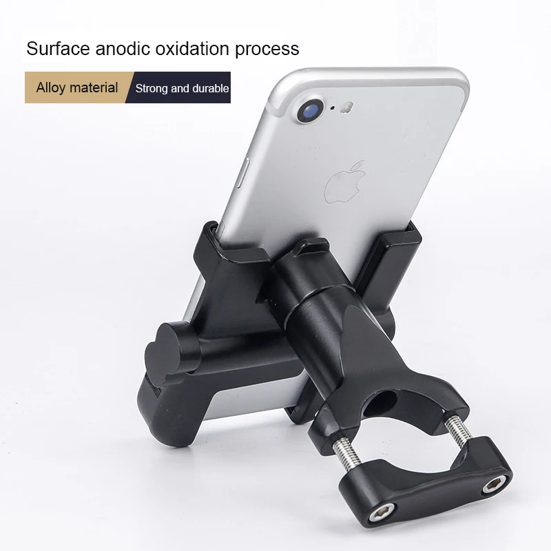 

Aluminum alloy mobile phone holder motorcycle bike riding shockproof fixed navigation mobile phone bracket