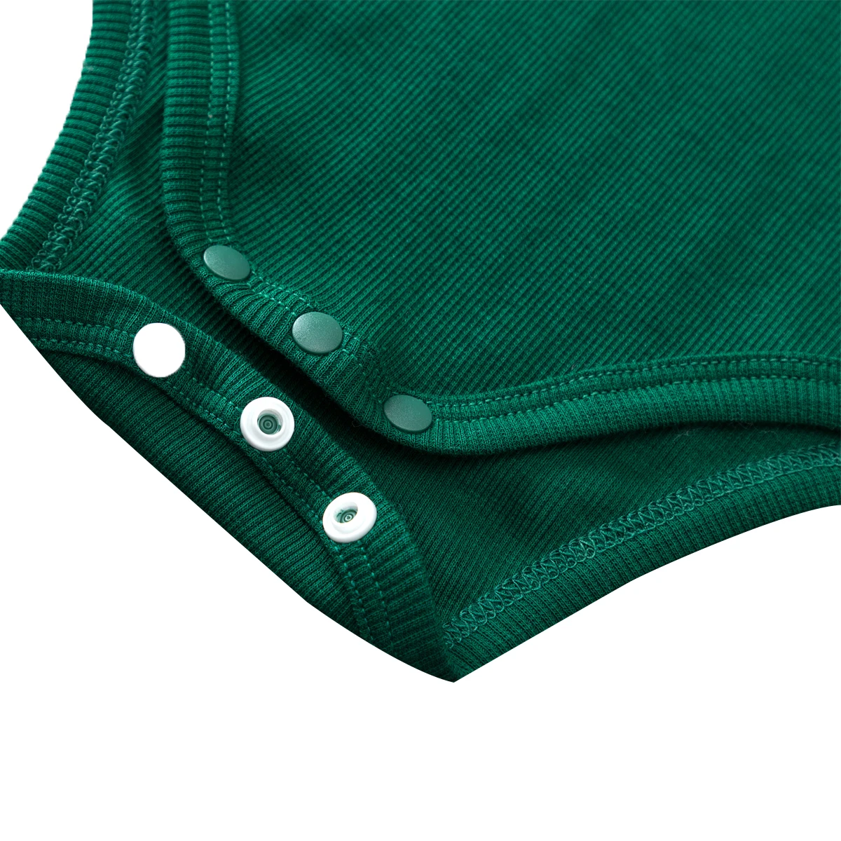 Новинка Комплект из 2 предметов Зеленый комбинезон с оборками и длинными