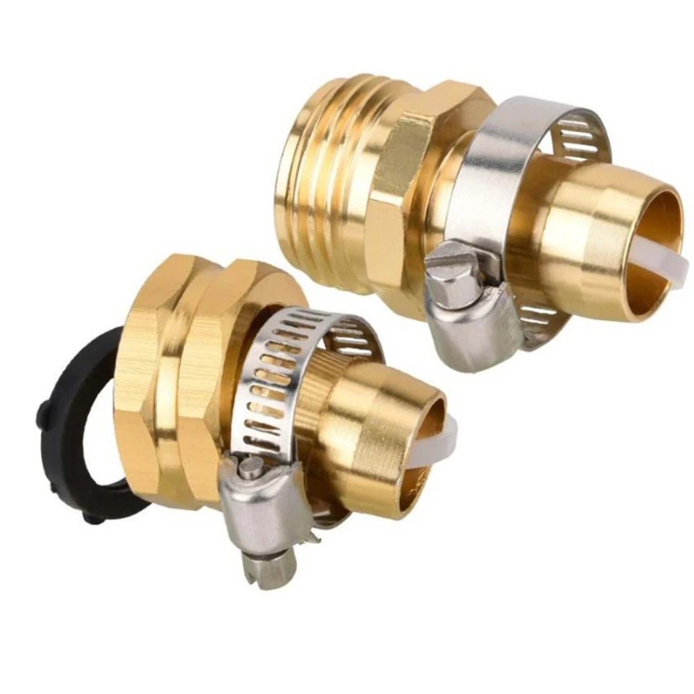 

1Set 3/4Inch Male Female Repair Garden Hose Mender Kit Hose Connector1