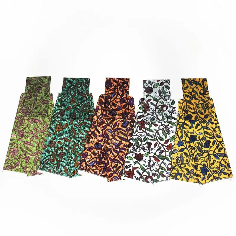 Оптовая продажа искусственная шелковая ткань с принтом листьев цифровой печатью