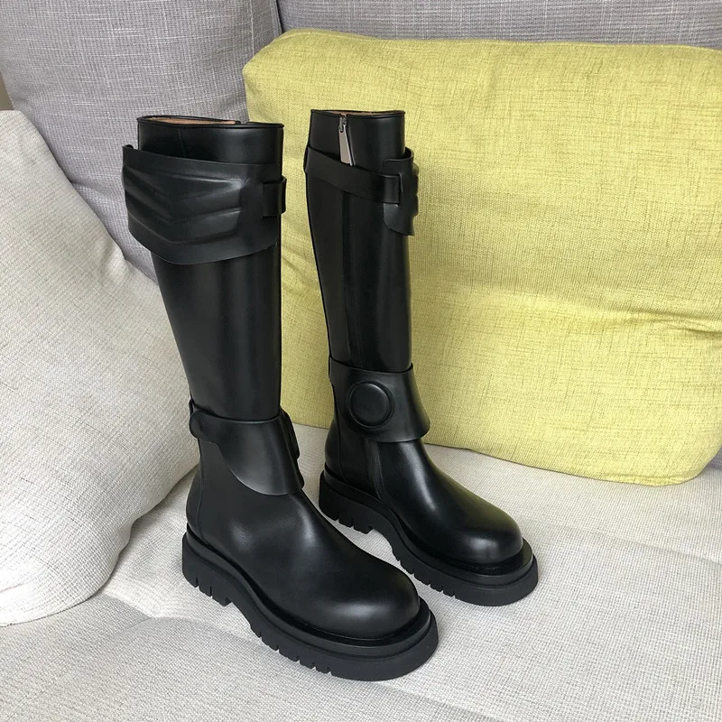 Женские высокие сапоги гладиаторы на молнии платформе|Женские полусапожки| |