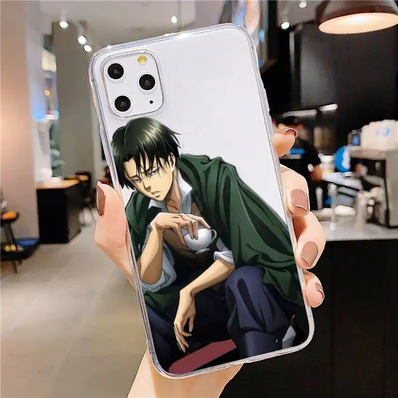 

Hot Anime Japanese attack on Titan Phone Case Transparent soft For iphone 5 5s 5c se 6 6s 7 8 11 12 plus mini x xs xr pro max