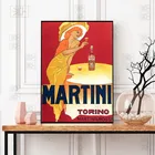 Мартини и Rossi 1970S реклама, на холсте Картины Винтаж алкогольных напитков, вина, пива плакат классические настенные картины декор