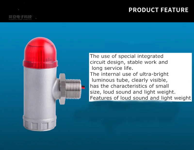 

Alarm Explosion-proof Combustible Toxic Gas Detector Industrial Stainless Steel Sound Light LED Small Volume Loud Light Weight