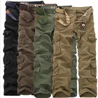 Мужские уличные брюки-карго с несколькими карманами, прямые повседневные брюки в стиле пэчворк, 2021