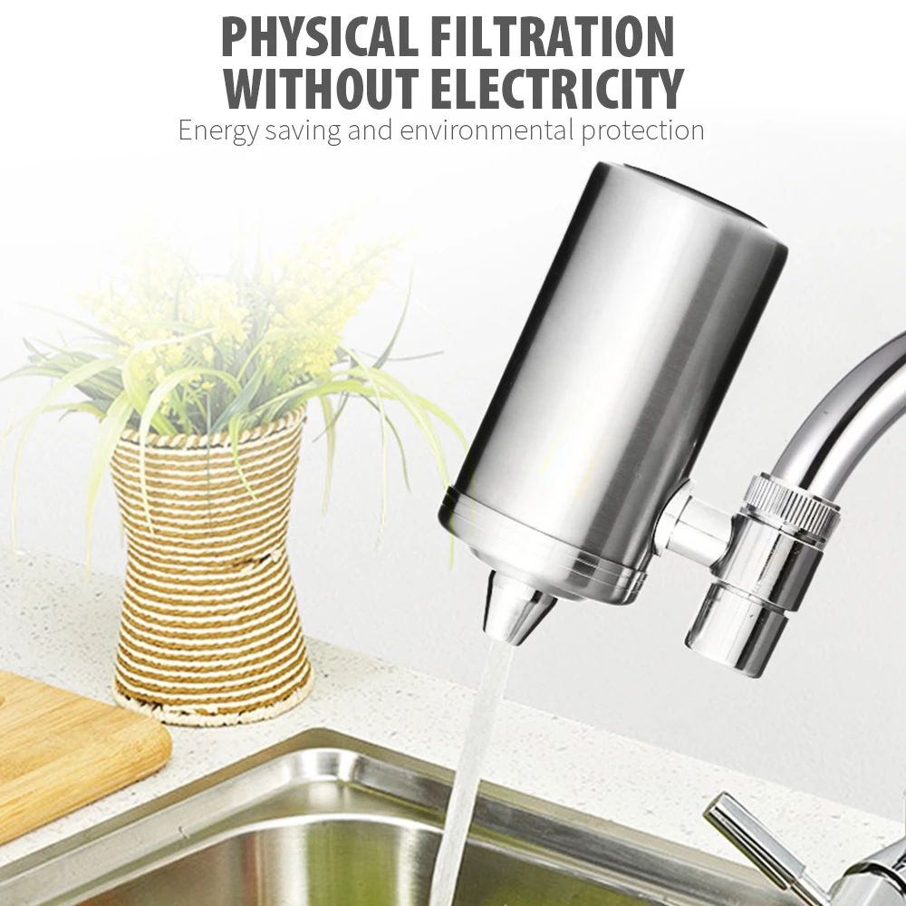 

Tap Water Purifier Kitchen Faucet Washable Ceramic Percolator Mini Water Filter Filtro Rust Bacteria Removal Replacement Filter