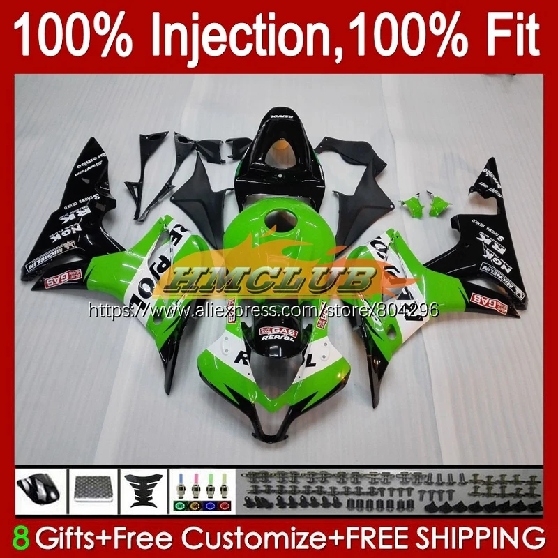 

Инъекция для HONDA CBR600RR CBR 600 CBR600 RR CC 12No.49 CBR600F5 CBR Repsol green 600RR 600F5 F5 07 08 600CC 2007 2008 обтекатель