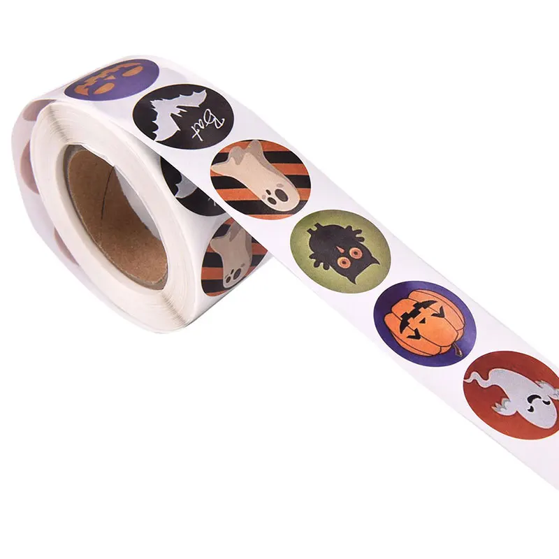 500 шт./рулон наклейки на Хэллоуин|Украшения своими руками для вечеринки| |