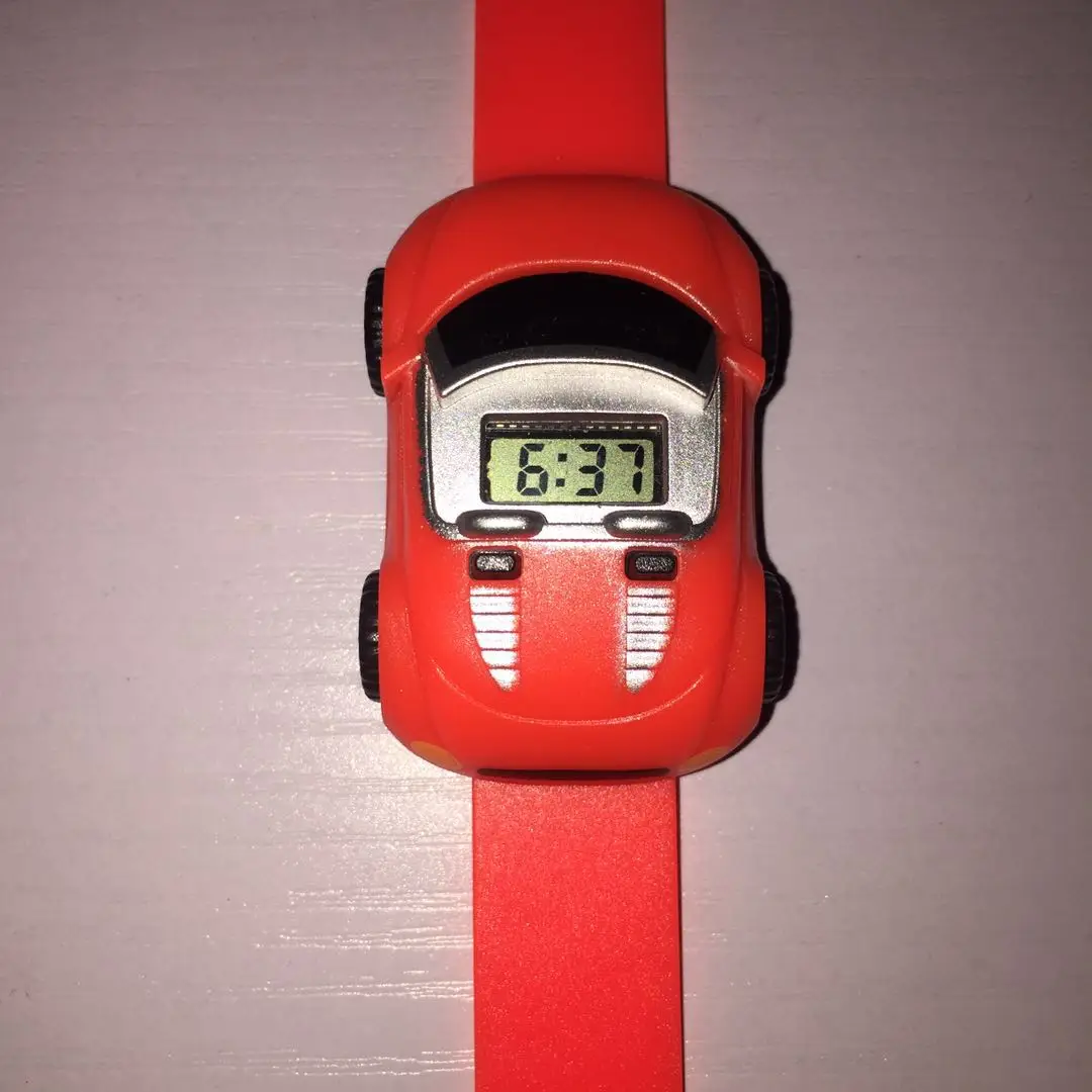 Детские часы с мультяшным автомобилем модные электронные для мальчиков и