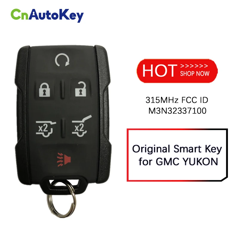 CN 019014 Оригинальный смарт-ключ для GMC YUKON 5 кнопок 315 МГц FCCID M3N 32337100