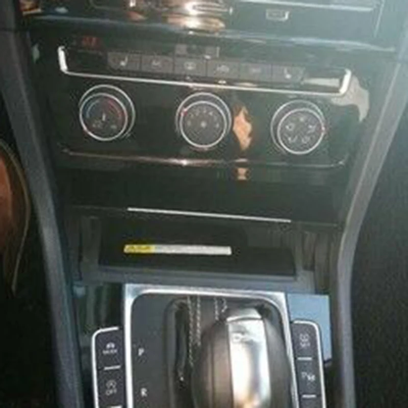 Автомобильное беспроводное зарядное устройство QI для VW Golf 7 MK7 2013-2018 15 Вт