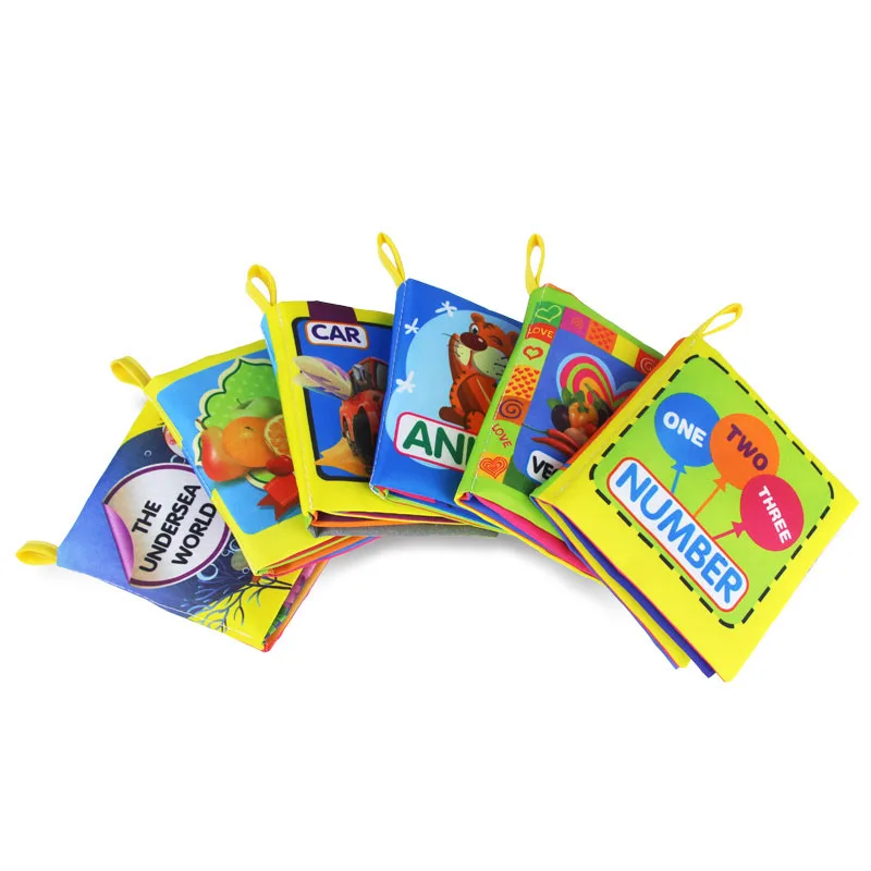 Детские игрушки мягкая ткань книжки погремушки детская развивающая игрушка для