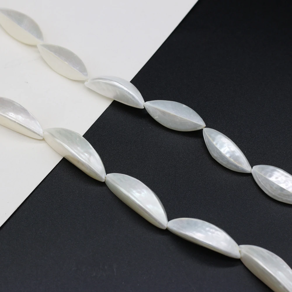 

2021 New Natural Sea Shell Beads White Trochus Shell Loose Beads for Jewelry Making DIY Charm Necklace Bracelet Accessories Gift