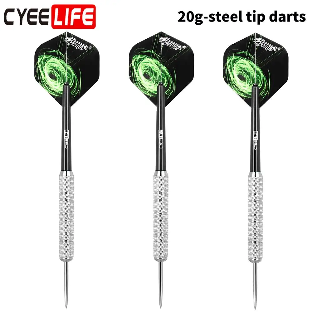 

Tip Steel Tip Professional Aluminium New Steel Dart 3 20g Shafts Darts CyeeLife PCS/Set games of Indoor Darts High Quality With