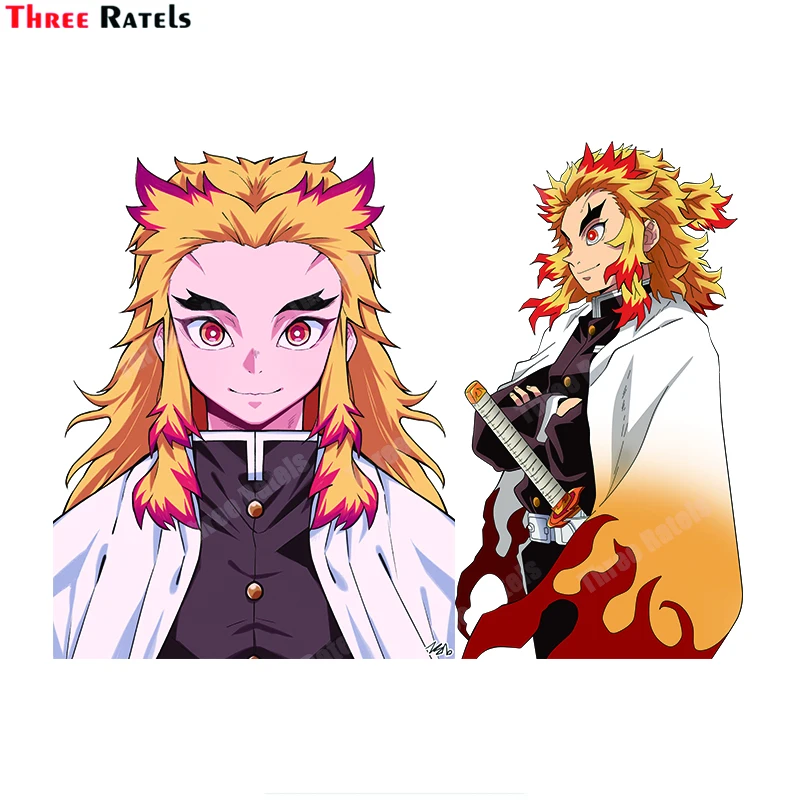 

Автомобильные наклейки и Переводные картинки Three Ratels A758 Rengoku, декоративные виниловые стикеры в стиле аниме «No Yaiba JDM»