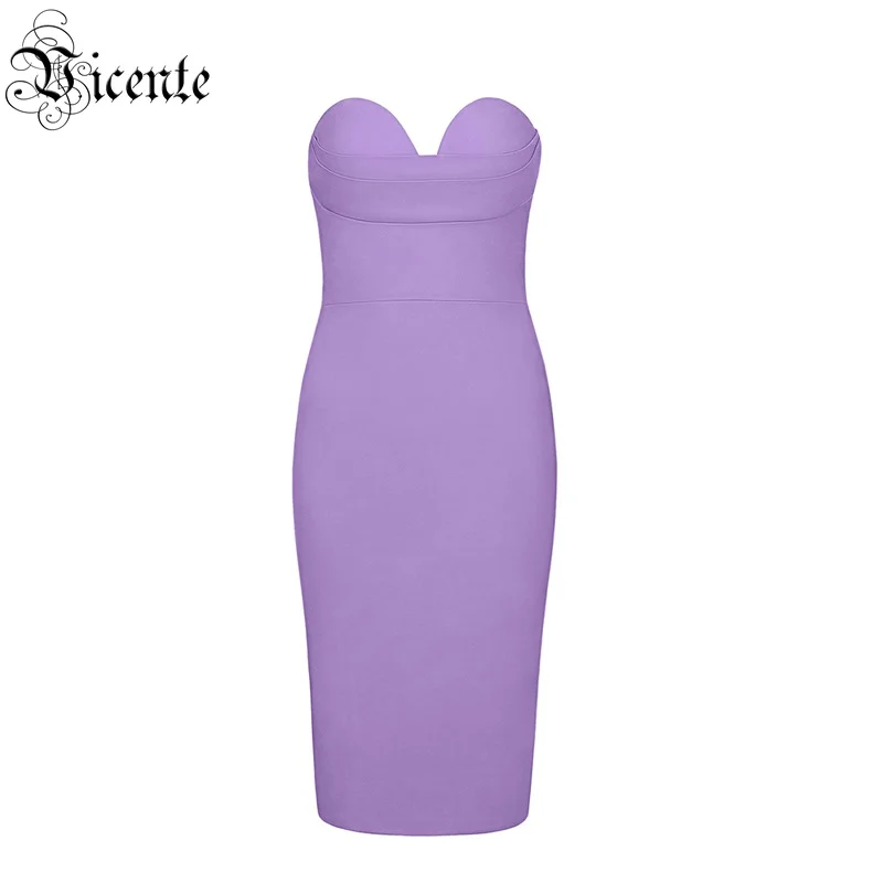 Популярное модное сексуальное платье без бретелек с V образным вырезом и