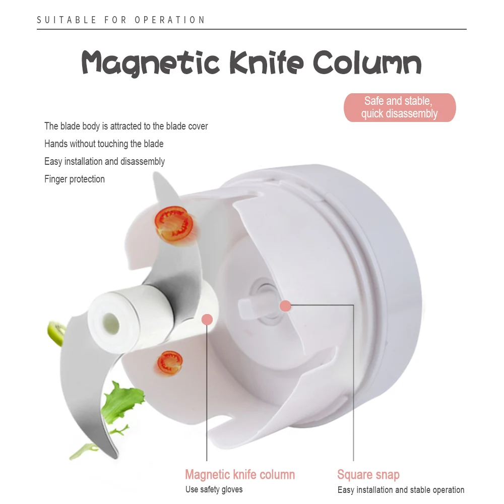 Мини измельчитель для овощей пресс мяса орехов перца лука Многофункциональный