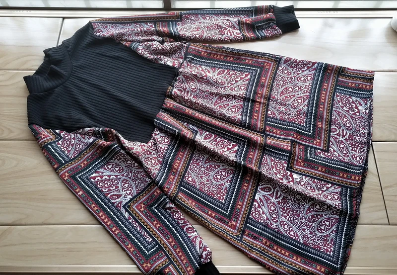 Платья с длинными рукавами и принтом для девочек 10 лет новинка Осень-зима 2019