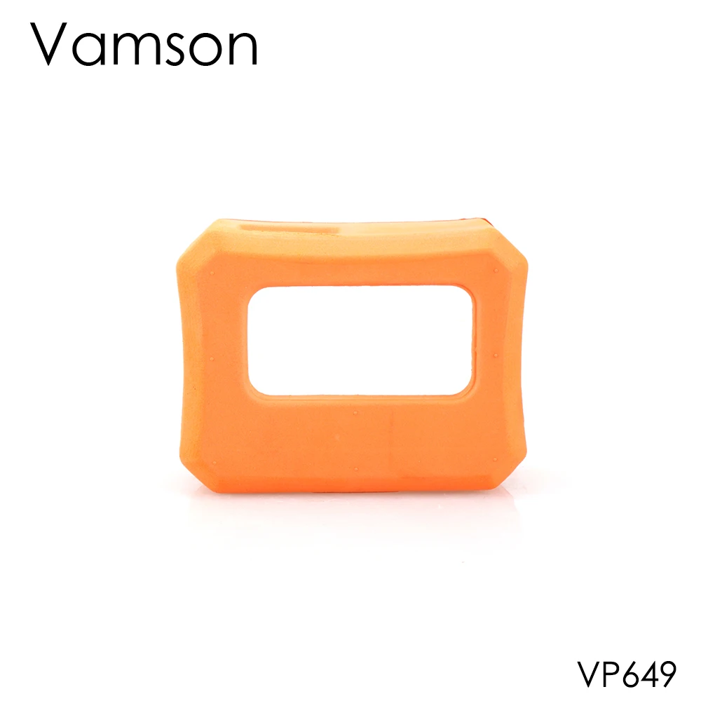 VP649 Vamson для Go pro Водонепроницаемый защитный чехол оранжевый поплавок Крышка для GoPro Hero 7 6 5 черный 7 серебристо-белый аксессуары для камеры VP649 - Цвет: VP649