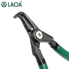 Высококачественные щипцы для стопорных колец LAOA, зажим вала, кусачки, фиксаторы, плоскогубцы с изогнутым прямым наконечником, внешнеговнутреннего типа