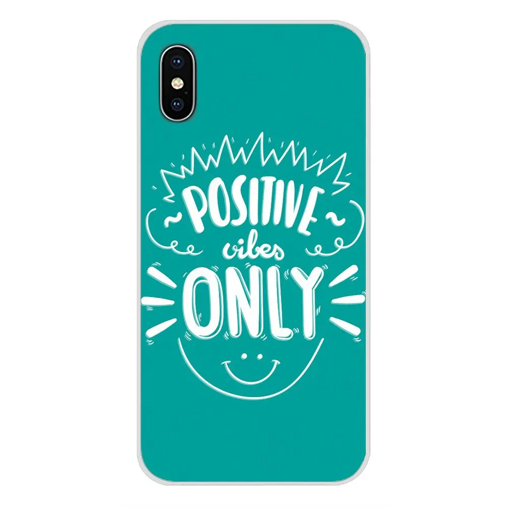 For Samsung Galaxy J1 J2 J3 J4 J5 J6 J7 J8 Plus 2018 Prime 2015 2016 2017 Proverb Phrase Motto Good Vibes Only TPU Silicone Case | Мобильные