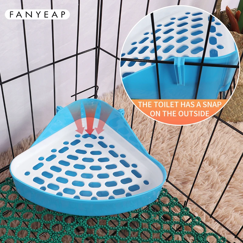 

Hamster Pet Cat Rabbit Corner Toilet Litter Trays Clean Indoor Pet Litter Training Tray