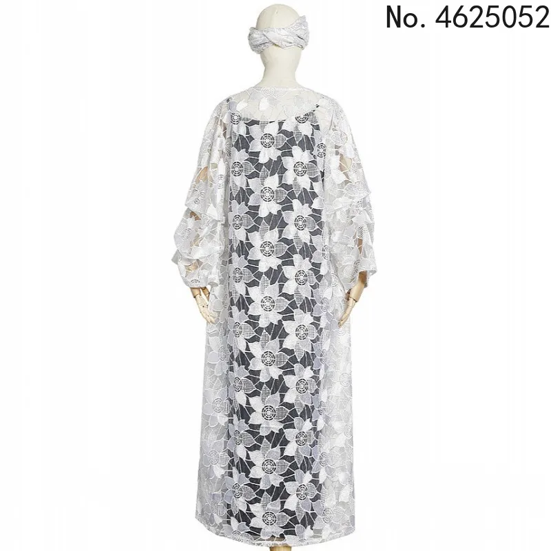 Новое Африканское платье для женщин Дашики модная свободная вышивка Белая