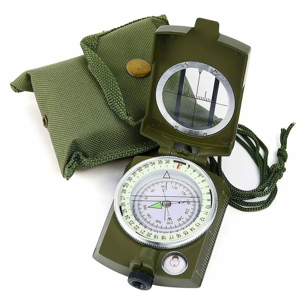 

K4580 Lensatic Высокоточный военный Многофункциональный призматический компас в американском стиле ночной для кемпинга на открытом воздухе похо...