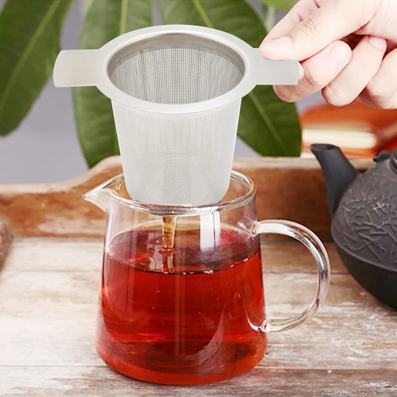 Layer Mesh Tea Infuser Reusable Coffee Filter - Fits Standard Cups Mugs Teapots Perfect Stainless Steel for Brewing St | Дом и сад