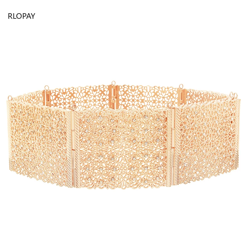 Новый дизайн Марокканское свадебное платье пояс блестящий кристалл повязка на