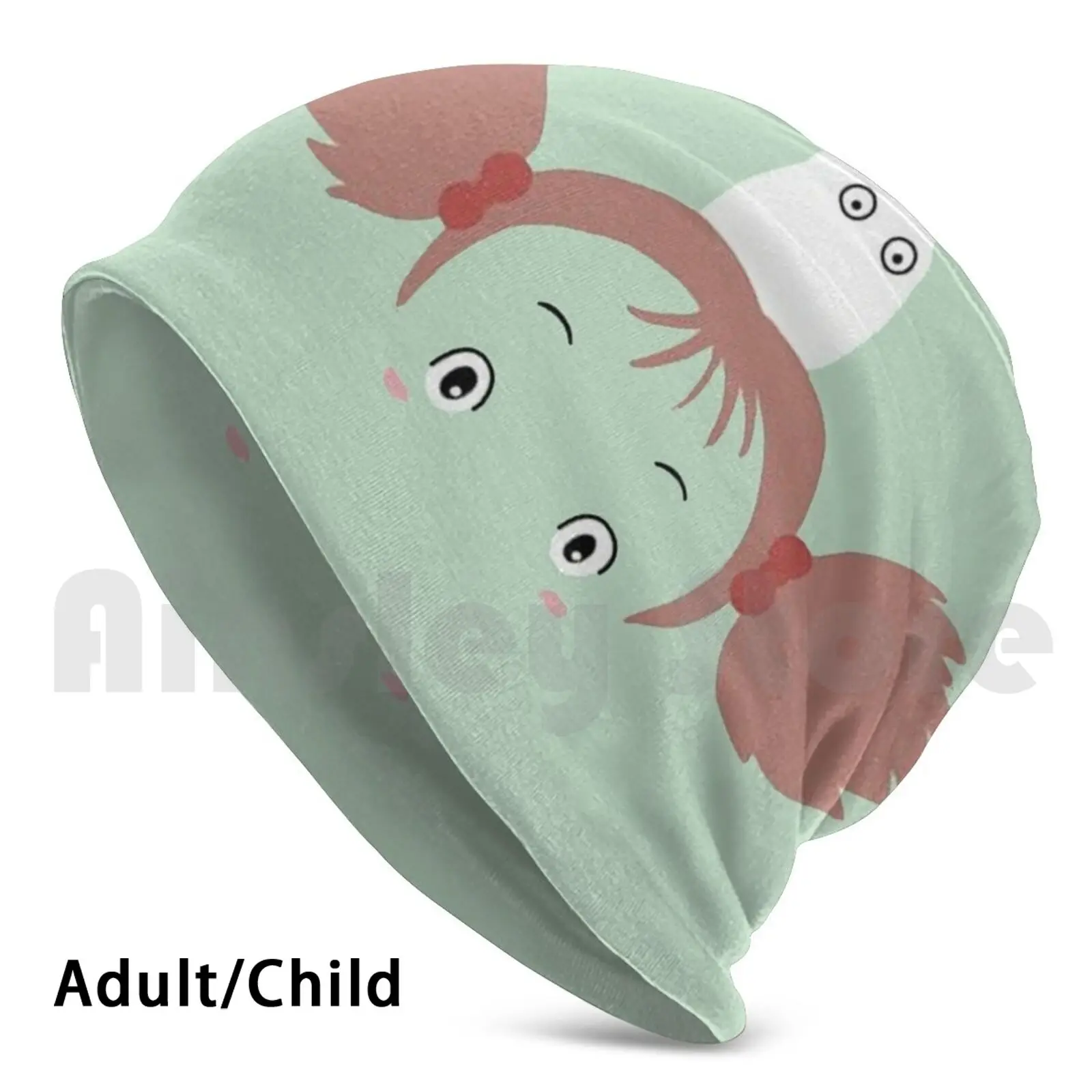 

Totoro Mei Kusakabe Face Design Beanie Hedging Cap DIY Print Cushion Totoro Totoro Beanies Print Mei Kusakabe My Neighbor