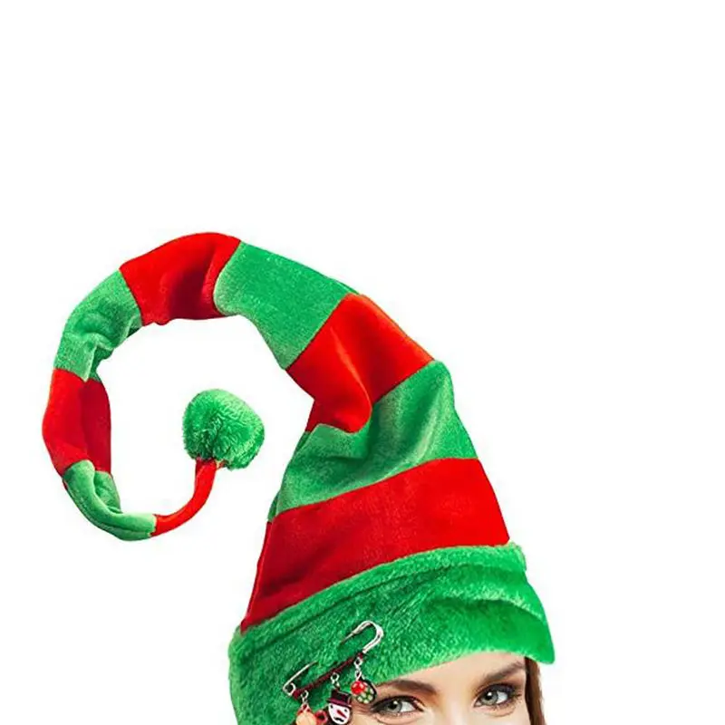 Рождественская шапка 2021 года "Plush Elf Santa" для украшения шапок индейки на новогоднюю вечеринку Xmas Party.