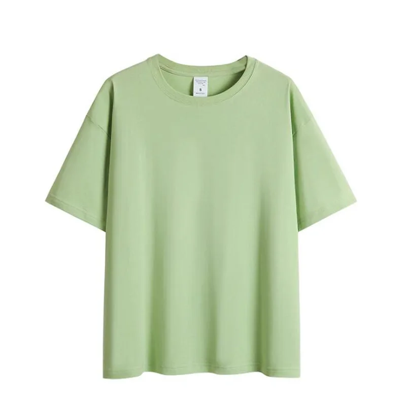 

Korean T Shirt Women Summer Short Sleeve Solid Casual Basic T-shirt 2020 Summer Cotton O Neck Tee Shirt Women Top Tees