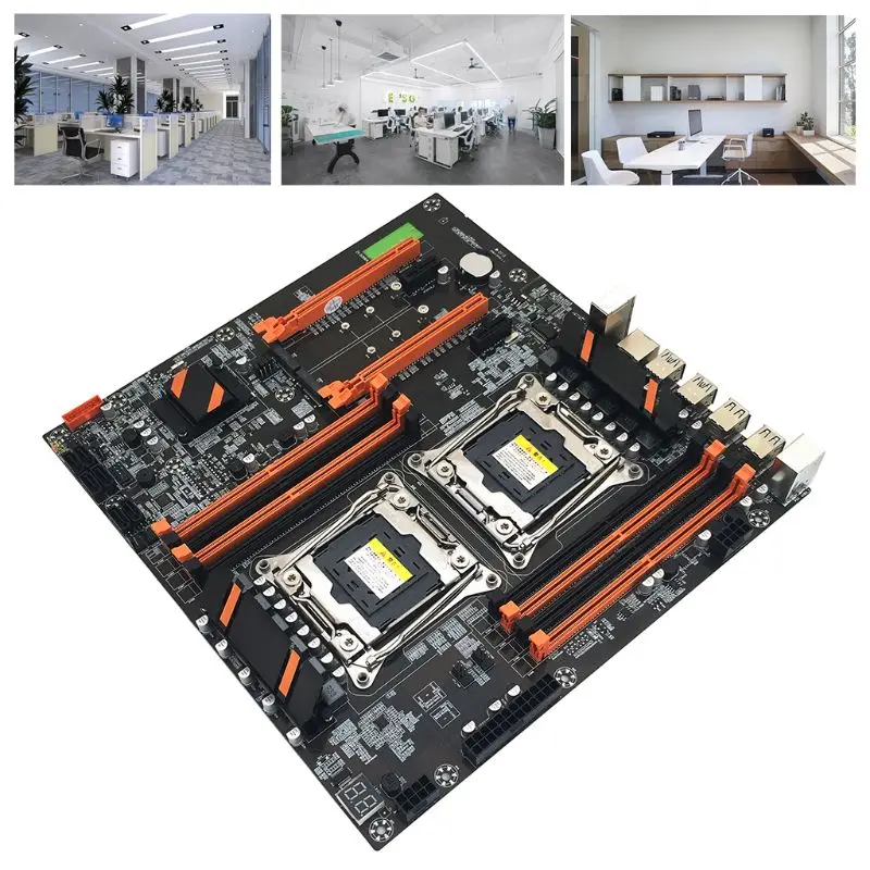 Kaufen X99 Dual Server Computer Motherboard LGA2011-3 CPU DDR4 Memory-Spiel Mainboard Modul Für In-tel